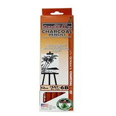 일반 숯연필 557-6B 12개입 박스 General Charcoal Pencil 557-6B Box of 12, 1, Orange