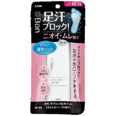 LION 라이온 Ban 땀 블록 발용 젤 데오드란트 제한제 40mL, 단일, 1개