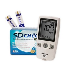 에스디바이오센서 SD check 골드 혈당계 혈당스트립 당뇨 혈당측정기, 1개, SD check 골드 혈당측정기+시험지50+침110