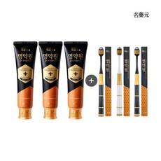 [명약원] LG 골든프로폴리스 플러스 치약 120gx3개 + 프리미엄 칫솔 3개, 상세 설명 참조
