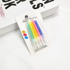 해외발송 생일 케이크 캔들 생일 촛불 케이크 베이킹 실 작은 촛불 어린이, 단일옵션, 04. 여러 가지 빛깔의 10 개