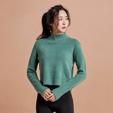 스테이미 엣지크롭여성니트스웨터