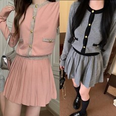 C0169 하객룩코디 가디건코디 투피스세트