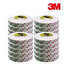 3M 스폰지 양면테이프 흰색 20 mm x 10 m, 20개