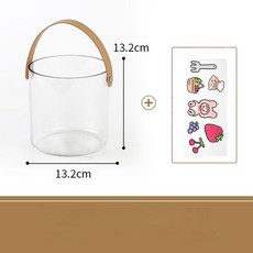 다용도용기 맥주보관 투명스토리지 페트 꽃병 아이스버켓, 1개