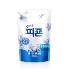 피죤 프리미엄 블루 비앙카 리필1600ml 섬유유연제, 8개, 1.6L - 피죤단추