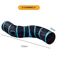 고양이 터널 접이식 애완 동물 패스 놀이 통기성 드릴 배럴 실내, 1개, 3.S tunnels