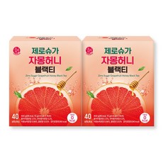 우리차 제로슈가 자몽허니블랙티, 10g, 2개, 40개입