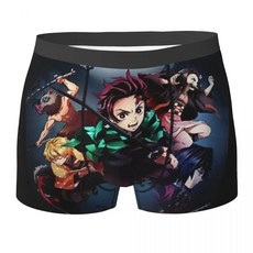 ~2xl 귀멸의 칼날 남성 빅사이즈 드로즈 밴딩 팬티 탄지로 네즈코 젠이츠 사각 복서 복싱