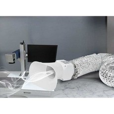 이동식 덕트 간이 환풍기 연기 냄새 흡입 주방 화로, 1개