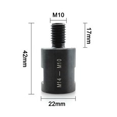 M14 M10 5/8-11 인치 어댑터 앵글 그라인더 스레드 컨버터 어댑티브 샤프트 커넥터 다이아몬드 코어 드릴, 01 M14-M10, M14-M10