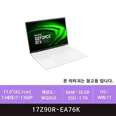 LG 그램17 17Z90R-EA76K 1TB교체(zoaa)