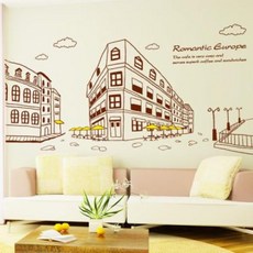 유럽카페거리시트지