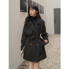 트렌치코트코디 여자트렌치코트 숏트렌치코트 카키 윈드브레이커 미들 여성재킷