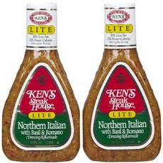 Ken's Light Northern Italian Dressing 16 oz 2 Pack - 2 pk. Ken's 라이트 북부 이탈리안 드레싱 16온스 2팩 - 2팩., 2개, 473ml