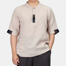 매듭우리옷 MM125 더블포켓 남자티셔츠 개량한복 생활한복 생활한복(개량한복)
