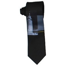 해외1444095 DKNY 남자 Skyscraper 실크 Business 목 넥타이
