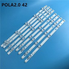 [해외] KIT10 PCS LED 백라이트 스트립 교체 LG T420HVN05.2 INNOTEK POLA2.0 42 인치 A B POLA 2.0 42, 상세내용표시