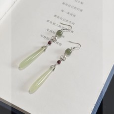 고풍 물방울 펜던트 귀걸이 귀걸이 여성 중국식 치파오 기질 귀걸이 귀걸이 작은 사람들 독특한 청랭감 귀장식