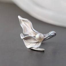 실버진주목걸이반지세트