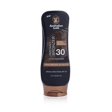 오스트레일리안 골드 - 로션 썬스크린 브로드 스펙트럼 SPF 30 윗 인스턴트 브론저, 237ml/8oz