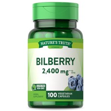 네이쳐스트루쓰 Nature's Truth 빌베리 추추물 2400mg 베지캡슐 100정, 1개