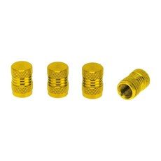 자동차 트럭 오토바이용 타이어 밸브 스템 캡 7x16.5mm 알루미늄 합금 노란색 장식용 먼지 덮기 INFINAUTO, 1개