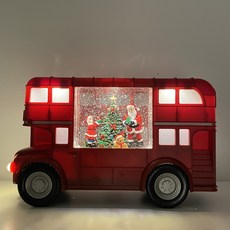 크리스마스 오르골 스노우볼 워터볼 장식 소품 선물, 14-산타의 버스