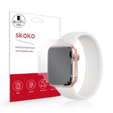 스코코 애플워치SE 40mm 풀라운드 액정보호필름 2매