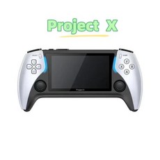 게임기 Project X 휴대용 포켓 비디오 게임 콘솔 인치 IPS 스크린 지지대 PS1 레트로 게이밍 듀얼 스피커 스테레오, 1) White