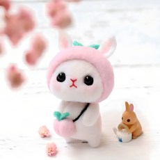 아트조이 양모펠트 DIY 패키지, 1세트, 복숭아토끼