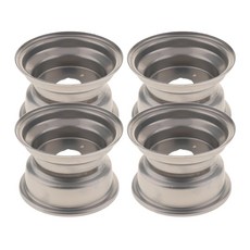 JC 4pcs 16x8-7 7 인치 ATV UTV 휠 림 3 홀 교체 50 70 90110cc 쿼드 버기 타이어 실버, 모델명