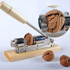체리피터스 Manual Stainless Steel Nut Cracker Mechanical Sheller Walnut Nutcracker Fast Opener Kitch, 1개, 01 CHINA