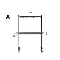 캠핑 용품 테이블 쉘프 행어 알루미늄 쉘프 테이블 행어 랜턴걸이 후크, A,