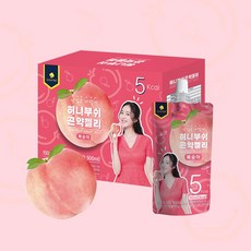 이너셋 허니부쉬 곤약젤리 복숭아 [150gX10포], 150ml, 10개입