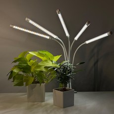 닷드 식물등 LED 식물 재배등 생장등 성장등 성장조명, 5헤드(아답타포함), 1개