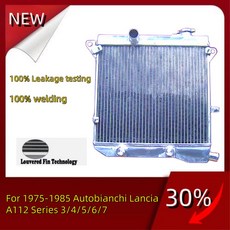 1975-1985 Autobianchi Lancia A112 시리즈 3 4 5 6/7 코어 레이싱 냉각 라디에이터 풀 알루미늄, 01 CHINA, 1개