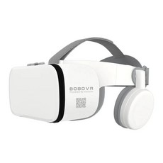 BOBOVR Z6 업그레이드 3D 안경 VR 헤드셋 구글 카드보드 가상 현실 안경 스마트폰용 무선 VR 헬멧, 1.only VR white