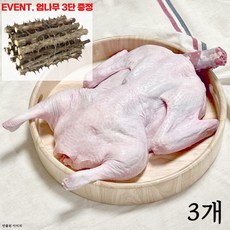 [팜스제임] [엄나무증정] 통오리 23호 손질완료 냉장 백숙용 생오리 한방 백숙 보양식 오리탕 한방백숙, 3세트, 2.6kg