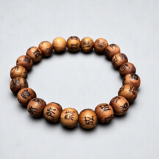 라베사 향나무 염주 팔찌 소원성취, 1개, M 1개, M