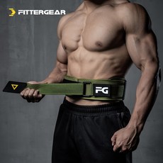 허리 복대 지지대 복압 발열 디스크 보호대 Fittergear 피트니스 벨트 남성 전문 스포츠 장비 트레이닝 웨이스트 스쿼트 데드리프트 파워 리프팅 웨이트, [03] 아미 그린 어드밴스드, [02] M(웨스트 76-92cm)