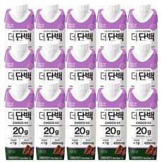 빙그레 더단백 드링크 초코 250ml / 우유단백질 20g 함유 저지방 단백질음료, 15개