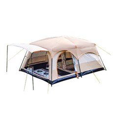 조엘리 투룸 거실 야외 캠핑 텐트 거실형 방수 자외선 차단, 8-12인용(430*305*200cm)