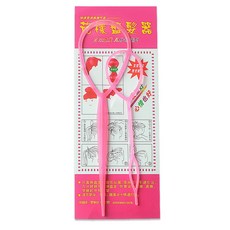 도구 프렌치 헤어 밴드 탄성 꼬리 커터 스타일링 리무버 브레이드 빗 쥐 루프 핀 금속, Pink 2Pcs