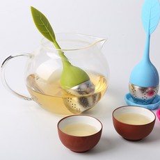 1 pc 새로운 차 strainers 잎 실리콘 식품 학년 만들기 티백 필터 차 주입기 도구 스테인레스 스틸 차 strainers co