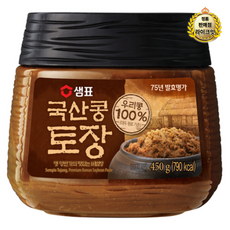 샘표 국산콩 토장, 450g, 6개