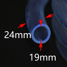플라스틱 투명 부드러운 PVC 배관 호스 물 관개 정원 식물 세차 오일 튜브 5m 16mm 20mm 24mm, 5M x 24MM hose