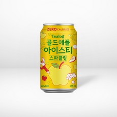 티로그 제로칼로리 납작복숭아 아이스티 스파클링, 24개, 355ml