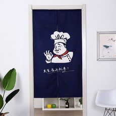 가리개커튼 바란스 주방 커튼장식 바람막이 패브릭 암막 펀칭불필요 일본식 식당 패브릭커튼, C02-주방 곧 까지
