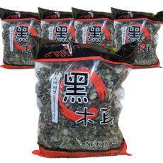 목이버섯 (수입산) 흑목이 건목이 말린버섯, 5개, 1kg